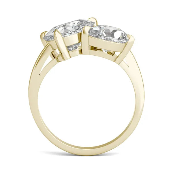 Asymmetrical Perfect Pear Engagement Ring