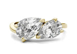 Load image into Gallery viewer, Asymmetrical Perfect Pear Engagement Ring
