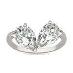 Load image into Gallery viewer, Perfect Pear Toi Et Moi Engagement Ring
