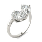 Load image into Gallery viewer, Perfect Pear Toi Et Moi Engagement Ring
