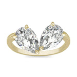 Load image into Gallery viewer, Perfect Pear Toi Et Moi Engagement Ring
