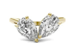 Load image into Gallery viewer, Perfect Pear Toi Et Moi Engagement Ring
