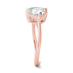 Load image into Gallery viewer, Pear And Trillion Curved Band Toi Et Moi Engagement Ring
