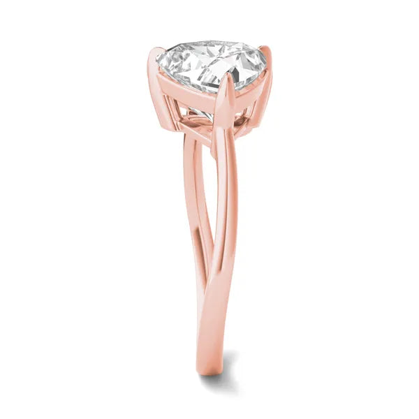 Pear And Trillion Curved Band Toi Et Moi Engagement Ring
