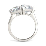 Load image into Gallery viewer, Pear And Trillion Curved Band Toi Et Moi Engagement Ring
