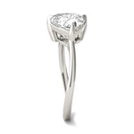 Load image into Gallery viewer, Pear And Trillion Curved Band Toi Et Moi Engagement Ring
