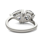 Load image into Gallery viewer, Pear And Trillion Curved Band Toi Et Moi Engagement Ring
