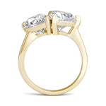 Load image into Gallery viewer, Pear And Trillion Curved Band Toi Et Moi Engagement Ring
