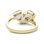 Load image into Gallery viewer, Pear And Trillion Curved Band Toi Et Moi Engagement Ring
