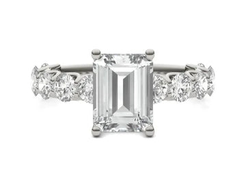 Emerald Wren Engagement Ring