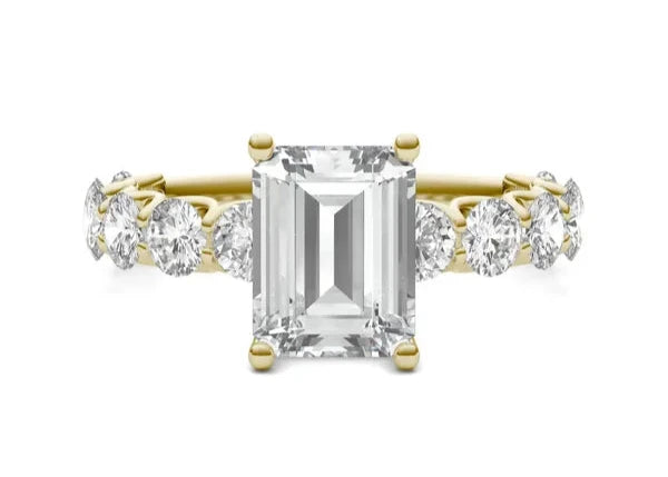 Emerald Wren Engagement Ring