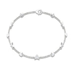 Load image into Gallery viewer, Moissanite Celestial Station Chain Bracelet - Moissanite - ( D-VS1 ) - Color and Clarity - 92.5 Sterling Silver
