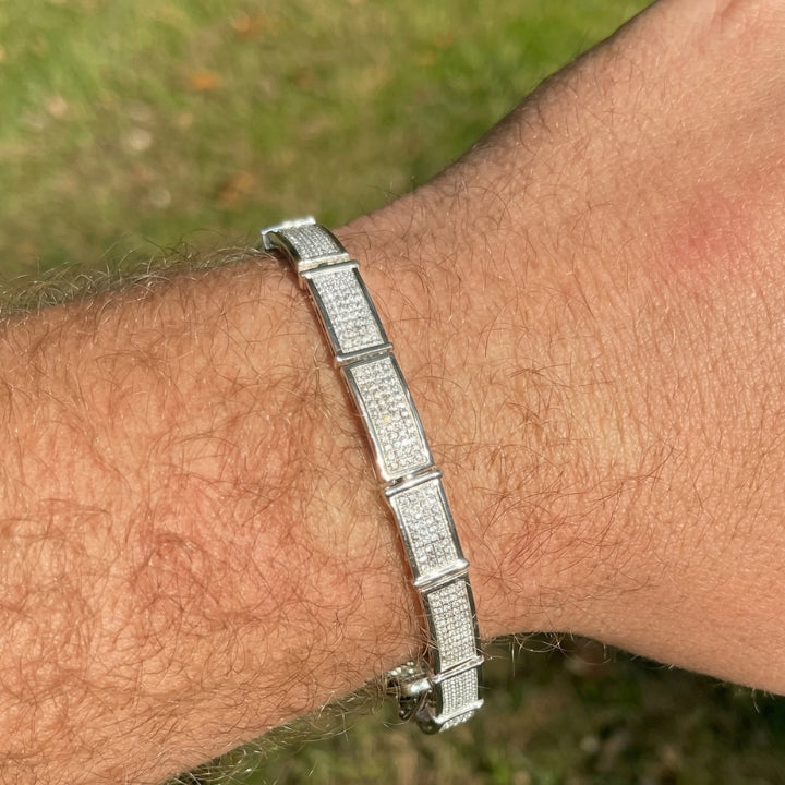 Mens Moissanite Bracelet