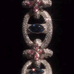Load image into Gallery viewer, Men's Iced Multi Shape Link Bracelet &amp; 925 Sterling Silver with VVS1 Moissanite Diamond