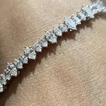 Load image into Gallery viewer, Marquise Cut Moissanite Diamond Tennis Bracelet