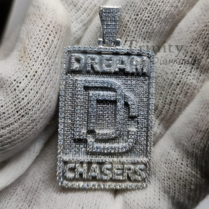 Dream Chasers Pendant, Moissanite Diamond Hip Hop Pendant