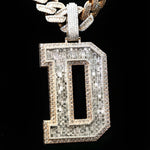 Load image into Gallery viewer, Customized Letter Pendant "D" | Iced Out Initial Necklace