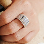 Load image into Gallery viewer, Trendy Versatile Full Diamond Ring for Men, Sparkling Moissanite Ring, Hip Hop Jewelry