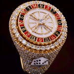 Load image into Gallery viewer, Iced Out Roulette Ring | Casino Dice Hip Hop Jewelry