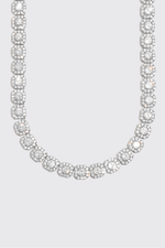 Load image into Gallery viewer, 10mm Moissanite Clustered Tennis Chain - 925 Silver - D Colour - Vvs1
