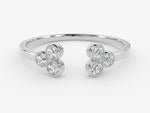 Load image into Gallery viewer, Open Trio Moissanite Wedding Band
