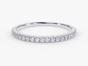 4-prong Moissanite Eternity Wedding Band (0.45 Ct Tw)