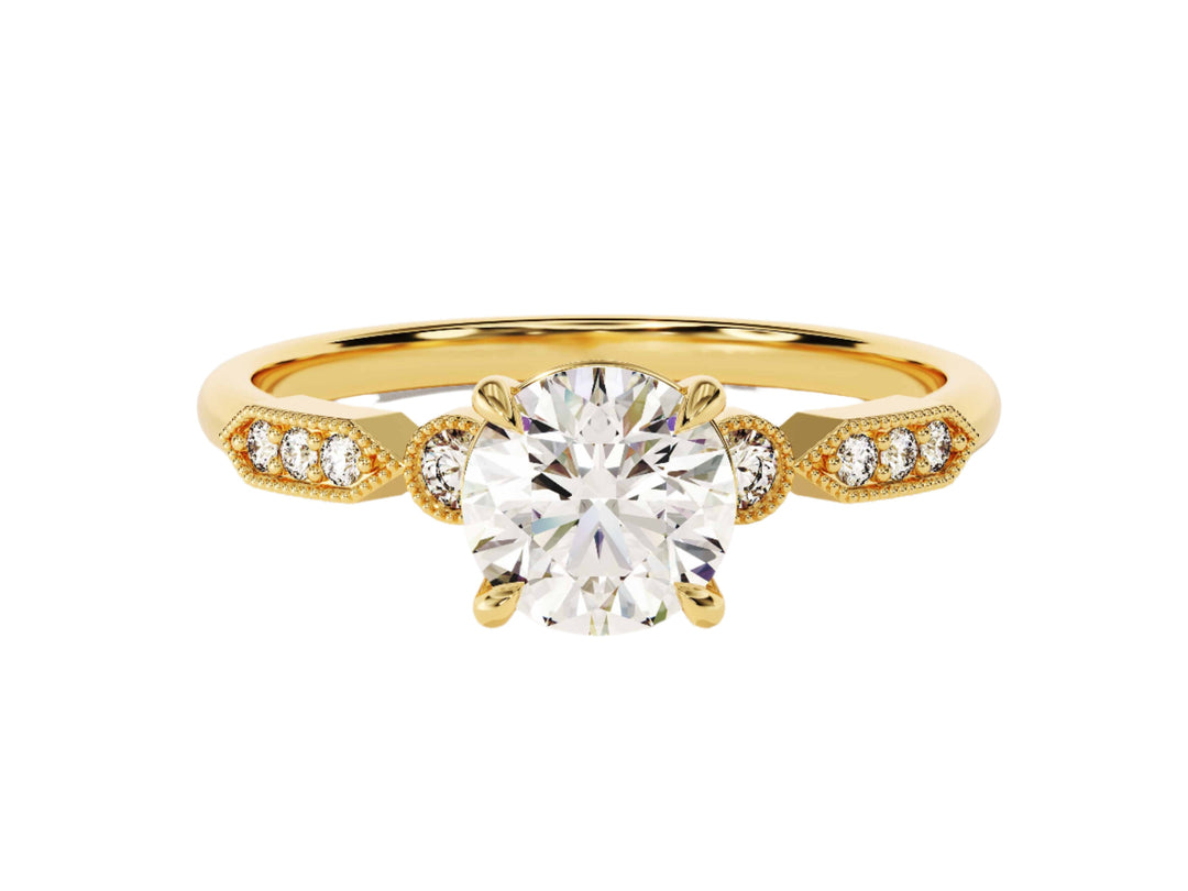 art deco rings gold