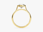 Load image into Gallery viewer, bezel ring moissanite