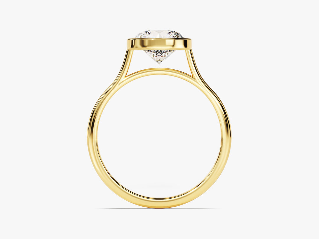 bezel ring moissanite