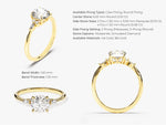 Load image into Gallery viewer, diamond cluster engagement ring vintage