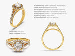 Load image into Gallery viewer, double band engagement ring gold
