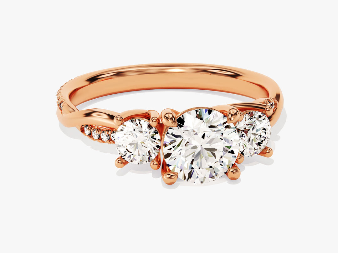 engagement ring twisted band