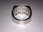 Load image into Gallery viewer, Iced Out Wedding Rings Custom Square Pinky Ring
