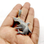 Load image into Gallery viewer, Shark Hip Hop Pendant, Men&#39;s Hip Hop Jewelry
