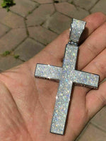 Load image into Gallery viewer, Iced Out Cross Pendant, Iced Out Chain With Pendant
