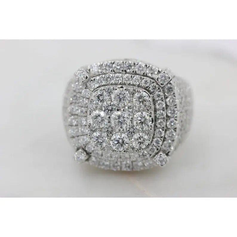 Hip Hop Style Iced Out Men Ring 7.75 CTW