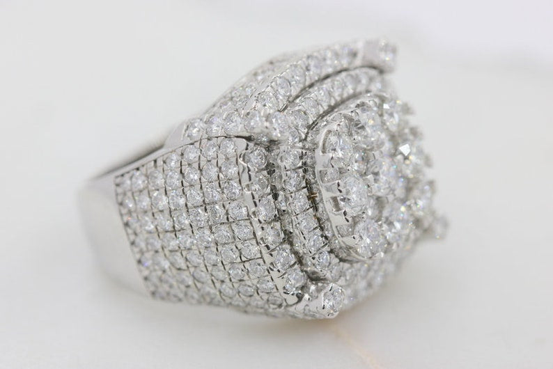 Hip Hop Style Iced Out Men Ring 7.75 CTW