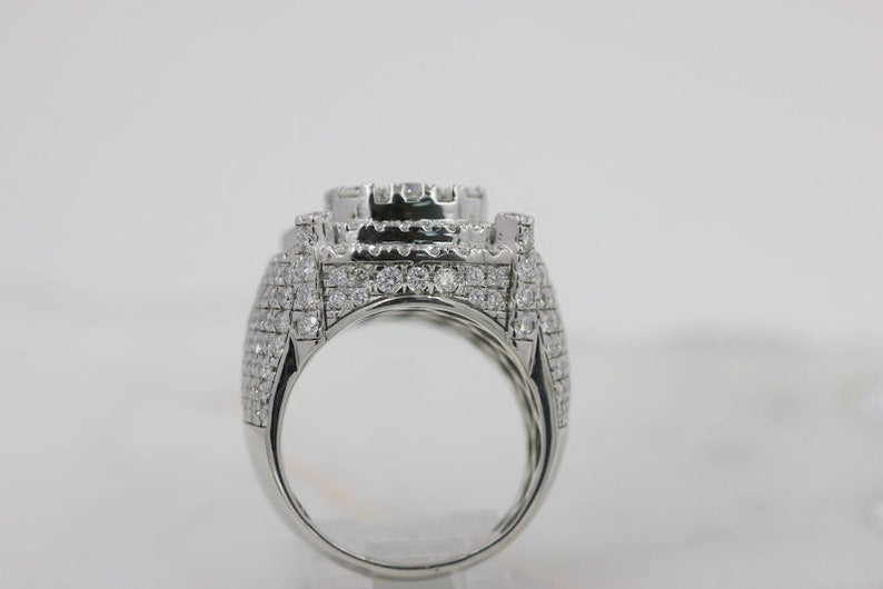 Hip Hop Style Iced Out Men Ring 7.75 CTW