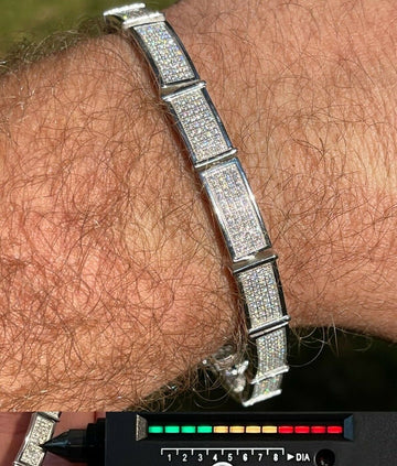 Mens Moissanite Bracelet