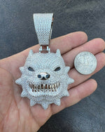 Load image into Gallery viewer, Iced Out Dog Tag Pendant, Iced Out Custom Pendant Moissanite Diamond
