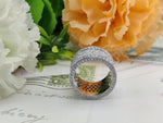 Load image into Gallery viewer, Round Moissanite Men&#39;s Iced Out Ring, Six layered Micro Pave Hip Hop Band
