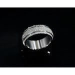 Load image into Gallery viewer, Iced Out Spinner Ring, Moissanite Fidget Ring

