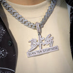 Load image into Gallery viewer, Customized Hip Hop S925 Silver Round &amp; Baguette VVS Moissanite Pendant
