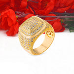 Load image into Gallery viewer, 925 Silver With Yellow Gold Plated Men&#39;s Diamond Ring
