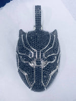 Load image into Gallery viewer, Sterling Silver 925 Hip Hop Iced Out Black Panther Pendant
