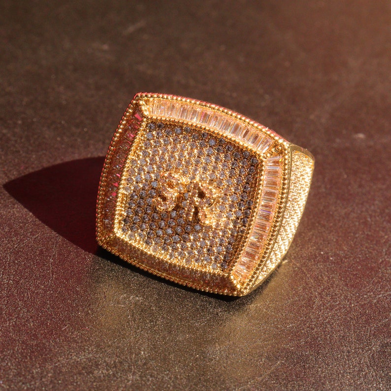 Iced Out Personalized Name Rings for Men