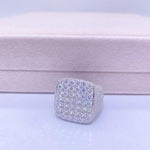 Load image into Gallery viewer, Moissanite Diamond Championship Ring, Custom Letter Ring Moissanite Diamond
