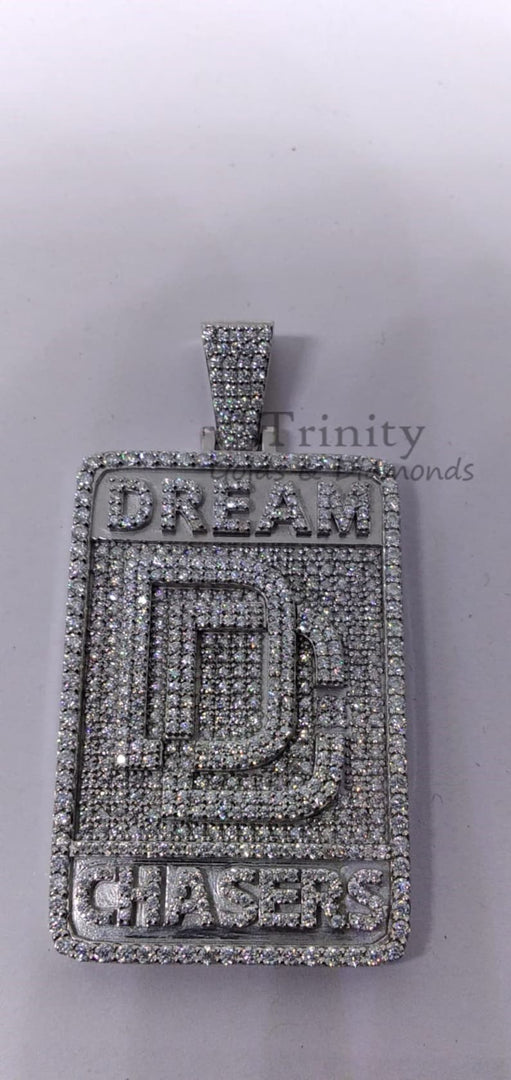 Dream Chasers Pendant, Moissanite Diamond Hip Hop Pendant