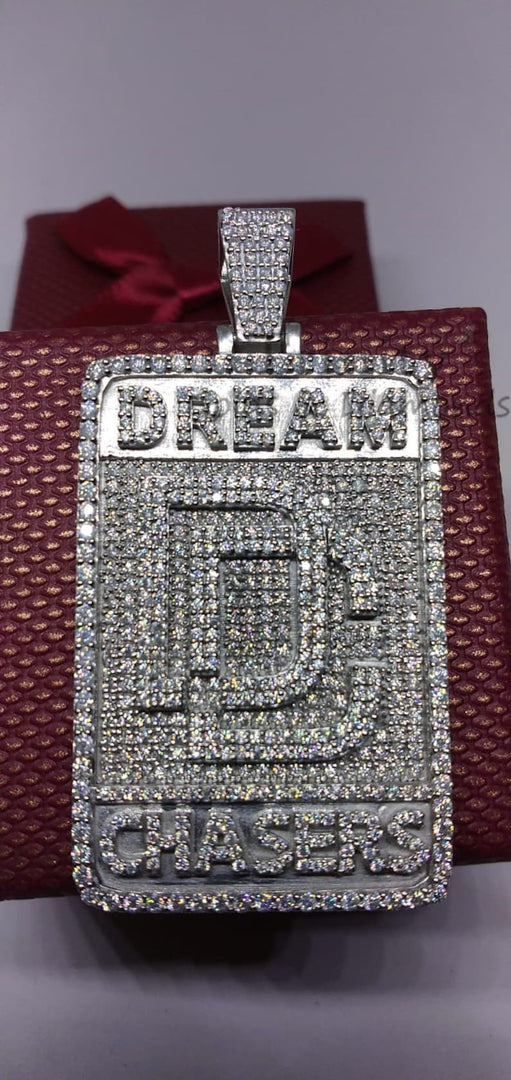 Dream Chasers Pendant, Moissanite Diamond Hip Hop Pendant