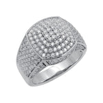 Load image into Gallery viewer, Big Moissanite Iced Out Hip Hop Ring for Men, Micro Paved Iced Out Ring
